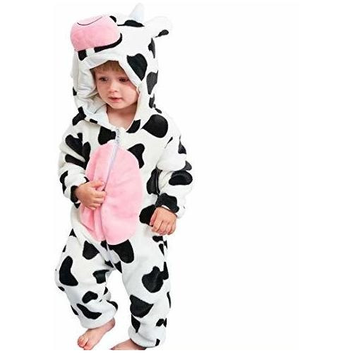 Bebé Trajes De Vaca Unisex Toddler Oneie Halloween Zl55h