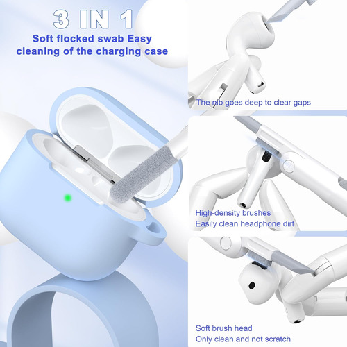 Funda Para AirPods De 4ª Generación 2024, Silicona Suave De