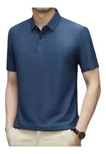 Polo De Seda Helada Transpirable Para Hombre