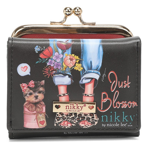 Monedero Kisslock Removible Con Tarjetero Nikky By Nicole Le