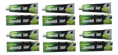 6 Unidades Creme Dental Sem FlĂșor Menta Xilitol 70g Dentil