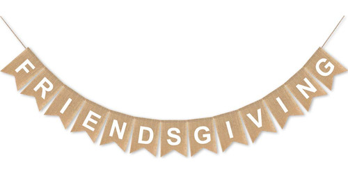 Swyoun Burlap Friendsgiving Banner De Accion De Gracias Amig