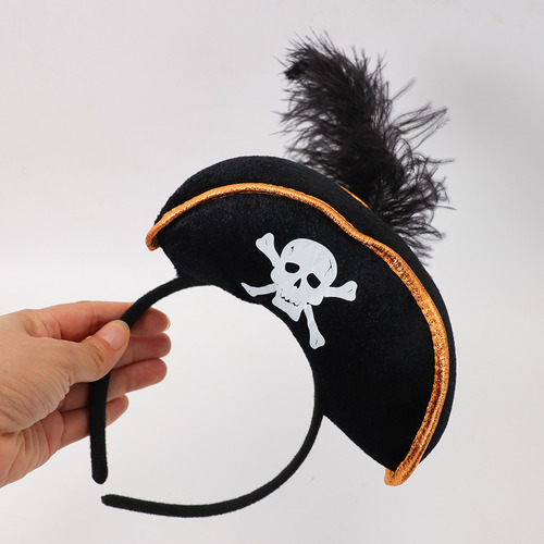 Diadema Cintillo Con Gorrito Pirata