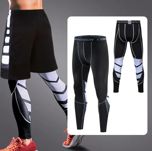 Lycra Deportiva Transpirable - Negro Gris Ref. 8030