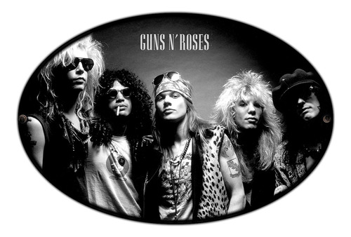 #67 - Cuadro Decorativo Vintage Rock - Guns N Roses No Chapa