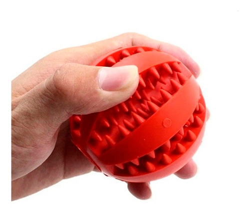 Imagen 3 de 10 de Pelota De Goma Tpr Limpia Dientes Para Perro 5 Cm