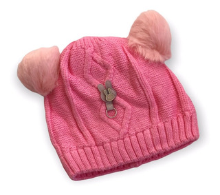 Gorro para bebé de algodón para infantes niñas invi #pink 