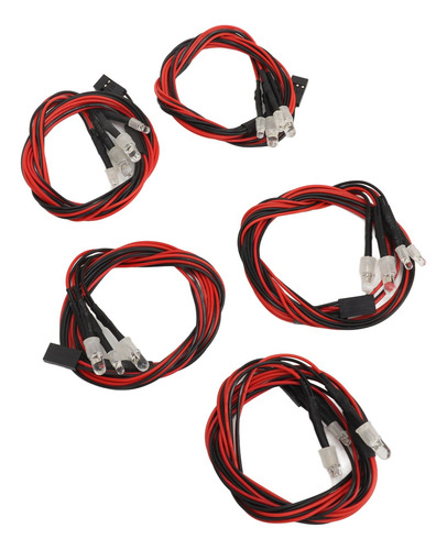 4 Led Rc Para Coche, 5 Unidades Universales De Alto Brillo,