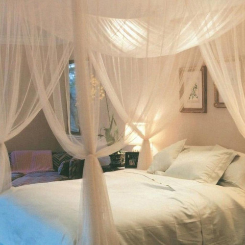 2 Piezas Eu Corner Post Hanging Bed Canopy Single Beds