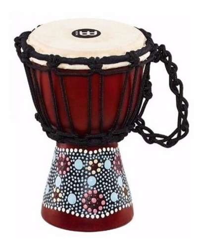 Meinl Hdj8xxs Mini Djembe 4 1/2  X 8 , Diseño Flores Pintada