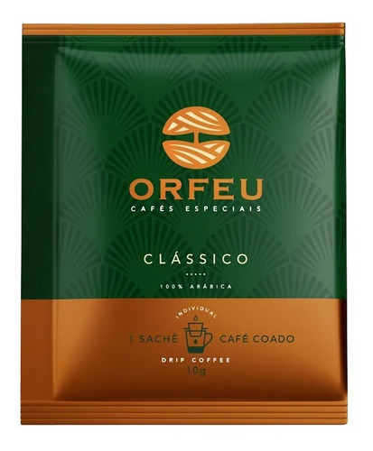 Imagem 2 de 4 de Café Em Sachê Orfeu Clássico 10 Sachês Drip Coffee
