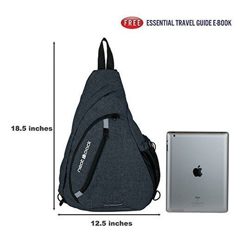 Imagen 5 de 6 de Bolso Bandolera De Lona Versátil / Mochila De Viaje | Usar S