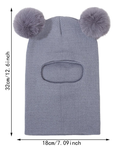 Gorro De Invierno Para Bebé Con Doble Pompón, Gorro Y