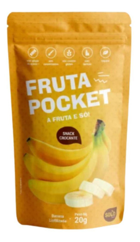 Snack Crocante Fruta Pocket 20g Solo Snacks