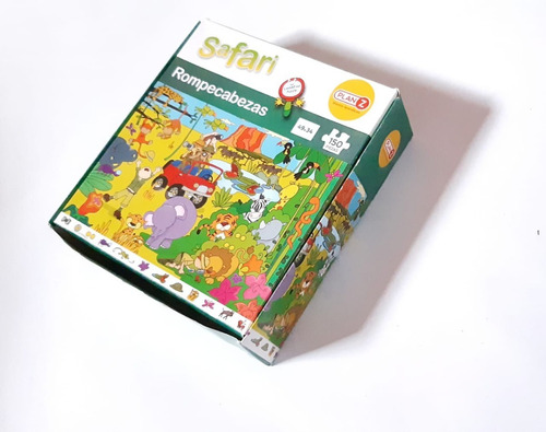 Imagen 3 de 10 de Rompecabezas Juego Didactico Infantil Safari Niños