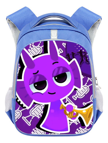 Ff Mochila Escolar Sprunki Plush Rhythm Box For Estudiantes