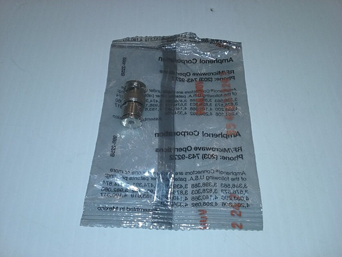 Amphenol 46650-75 Rf Coaxial Connector Male Bnc Resistor Bbd