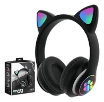 Comprar Fones de ouvido sem fio para jogos Cat Stn-28 Kitten com luz LED preta