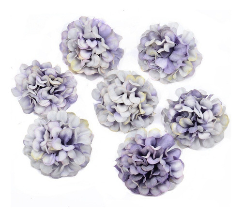 50pcs/lot Cabeza De Hortensia De Seda Artificial Barata De L