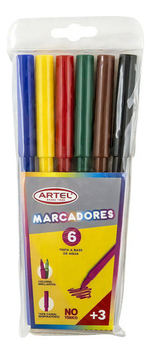 Estuche 6 Marcadores Artel