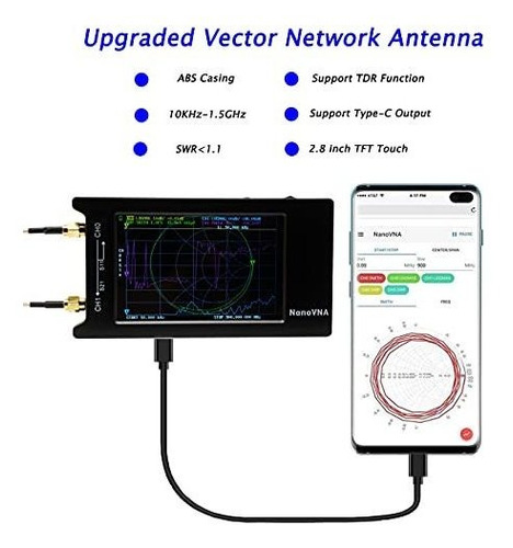 Kit Analizador Red Vectorial Nanovna H4 10khz 1.5ghz Hf