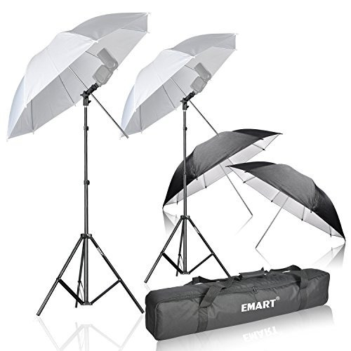 Emart Photo Studio Doble Off Flash Speedlight Flash Umbrella