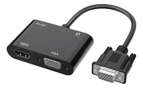 Convertidor Vga A Hdtv + Vga, Monitor De Conexión A Computad