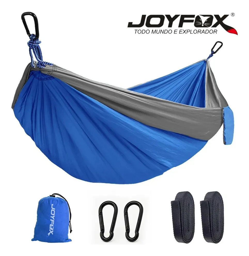 Sacos De Dormir Casal Rede Camping Selva 210t Nylon 300kg Cor Azul Localização