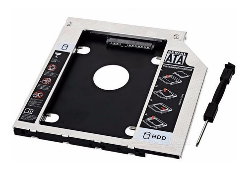 Imagen 1 de 3 de Caddy Segundo Disco Notebook Hdd Sata O Ssd Lenovo 9mm