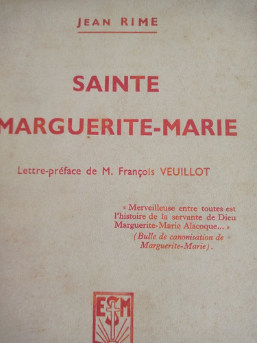 Sainte Marguerite Marie Jean Rime Usado