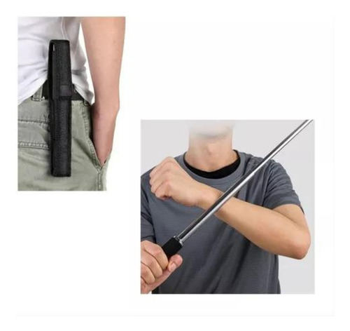 Kit Tactico Defensa Personal Gas Pimienta Bastón Retráctil