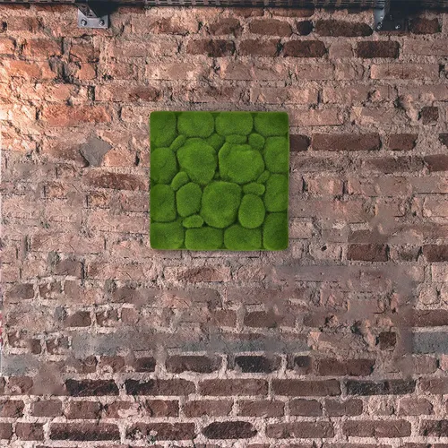 Realistic Green Foam Moss Board Panel For Indoor Wall Decor