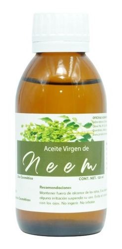 Aceite Neem Cosmético Orgánico Piel Seca Presión En Frío