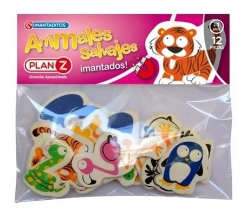 Plan Z Set De 12 Pzs Animales Imantados Jugueteria El Pehuen