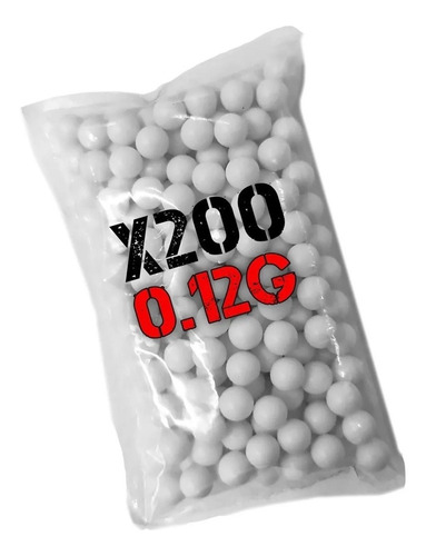 Imagen 1 de 10 de Balines Airsoft Goldenball 6 Mm Bbs X200 0,12 Gr / 0.20 Gr