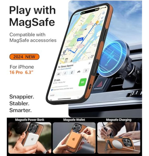 Capa Magnética Forte Para iPhone 16 Pro