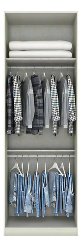 Guarda Roupa Armário Roupeiro Espelho Quarto 2 Portas Branco