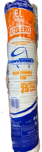 Vasos Desechables Unicel 10ml Convermex 40pz Térmicos