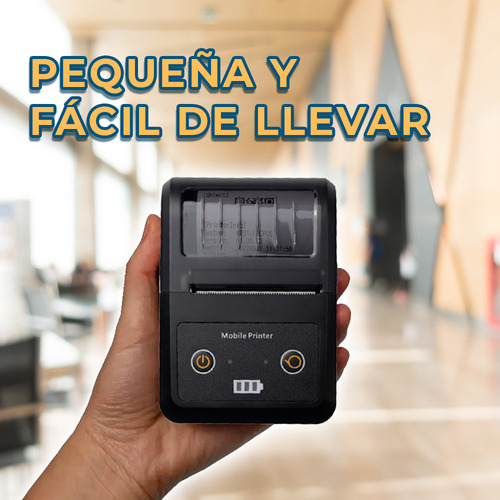 Impresora Térmica Portátil Bluetooth Recargable Tipo C 58mm