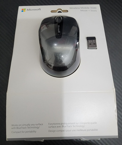 Mouse Inalambrico Microsoft 3500 Gris 1000dpi Gmf-00380