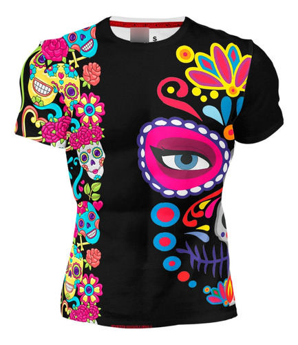 Playera Caballero Manga Corta Fiesta Carnaval D 128