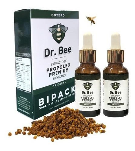 Propoleo Natural En Gotas Miel De Abeja Gotero 40ml Dr Bee