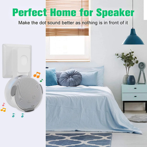 Soporte Pared Amazon Alexa Echo Dot 4ta Y 5ta Gen Mod M6-wh