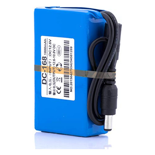 Dc 12v Recargable 1800mah 2a 24w De Batería De Iones D...