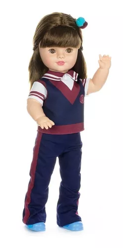 Brinquedo Boneca Grande Menina Poliana Roupa Tradicional Uniforme -  Personagem Da Atriz E Cantora Sophia Valverde Novela Infantil As Aventuras  De Poliana Sbt - Novabrink em Promoção na Americanas