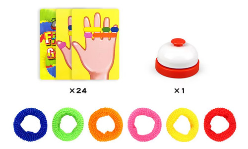 Juguete Didactico Juego Patrones De Anillos Con Elásticos