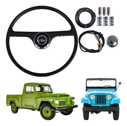 Kit Volante Jeep Rural Pickup F 75 Mod Original Ford Willys