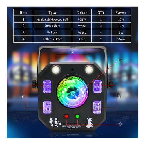 Disco Magic Ball Di Controlador De Luz De Palco Dmx Strobe