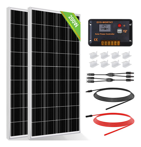 Kit De Panel Solar Monocristalino De Alta Eficiencia De 200 