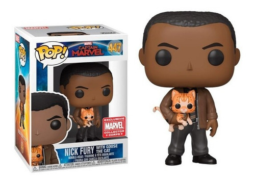 Funko Pop! Capitana Marvel 447 Nick Fury Exclusiva